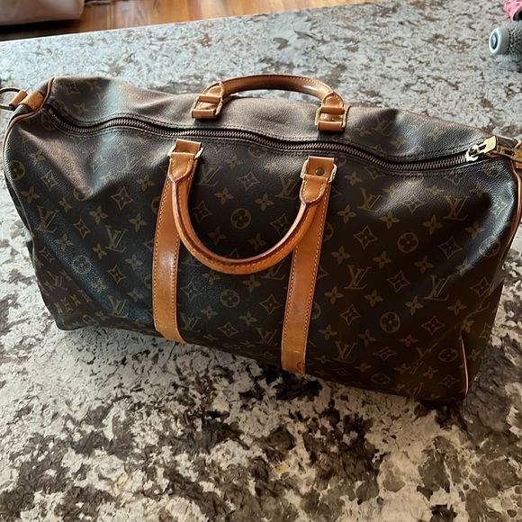 Verified Authentic vintage (Jan1990) Louis Vuitton Keepall 50 in Monogram Canvas - Picture 4 of 10